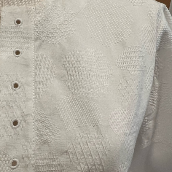 Chloe | Puff-Sleeved V-Neck Blouse | White/Ivory | Size 38 Womens 4 US | NWT - Picture 12 of 15